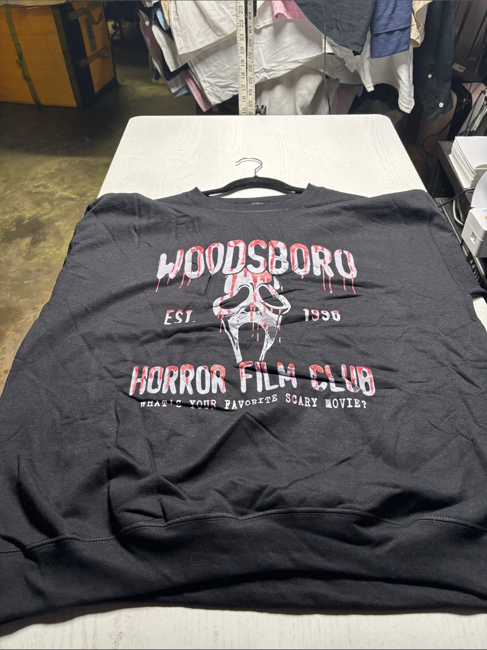 Gildan Black Woodsboro Horror Film Club Graphic Sweatshirt